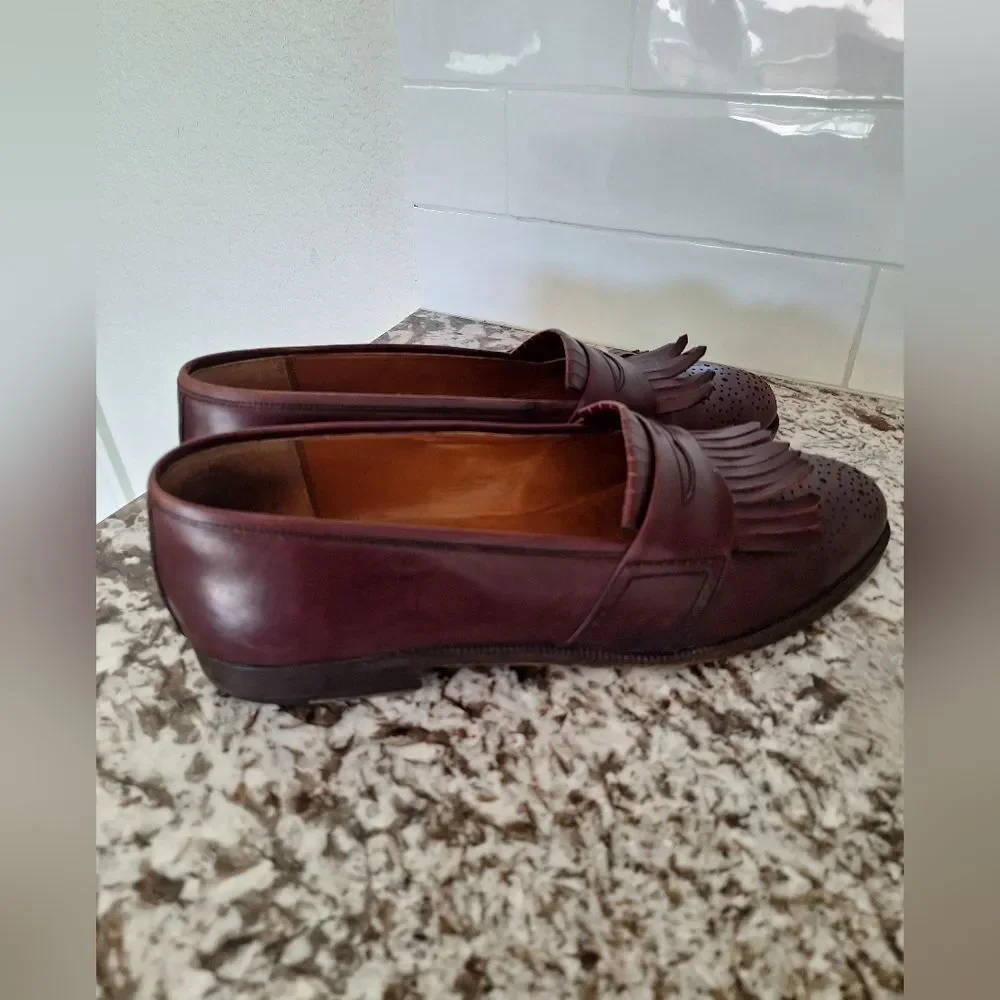 Salvatore Ferragamo mens shoes leather loafers 11‎ D